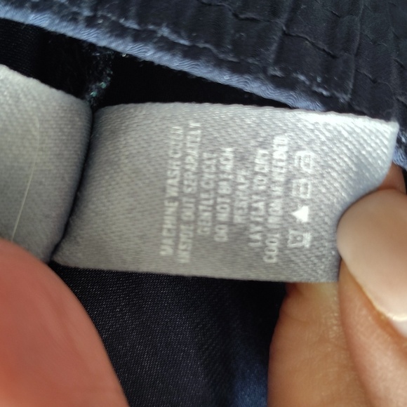 Aerie Split Wide Leg Size Medium Teal Navy And White Floral Stretch Waist Band - Picture 8 of 8